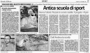 Giornale di Brescia 30 ottobre 2005